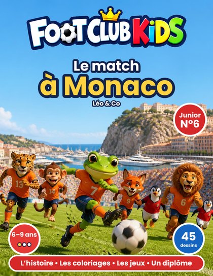 Couverture Junior du N°6, Le match à Monaco