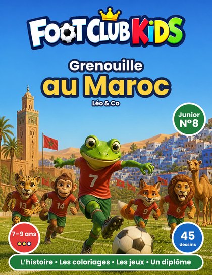 Couverture Junior du N°8, Grenouille au Maroc