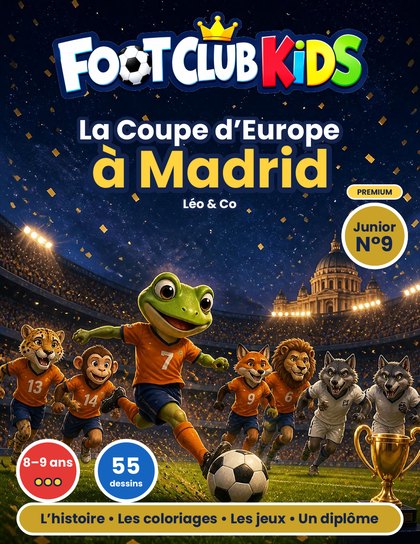 Couverture Junior du N°9, La Coupe d’Europe à Madrid