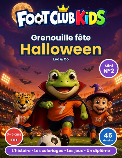 Couverture Mini du N°2, Grenouille fête Halloween